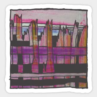 Liminal Space Sunrise Abstraction Sticker